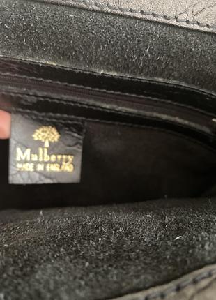 Сумка чорна шкіряна mulberry 6