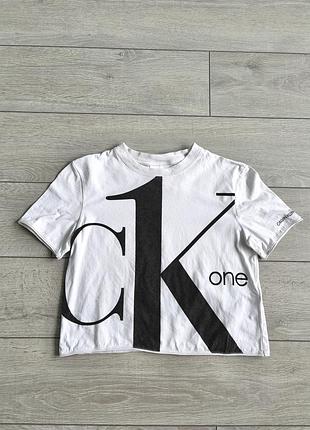 Жіноча футболка calvin klein кроп-топ