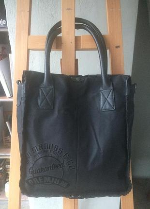 Сумка levis з шкіряними ручками