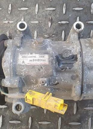 Автозапчасть компрессор кондиционера citroen c3 9684480480 б/у оригинал