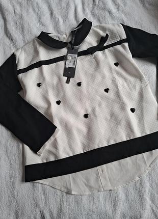 Блузка сердечки