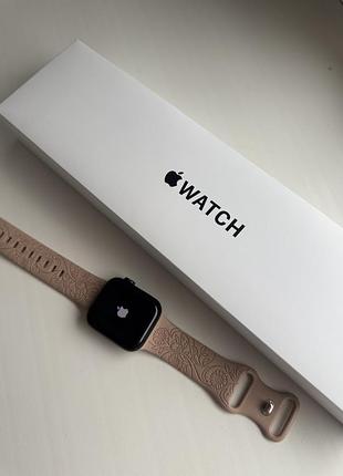 Смарт годинник apple watch se gps 40mm midnight aluminium case with midnight sport band