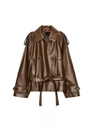 Куртка тренч бомпер zara
