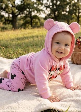 Новий костюм для дівчинки, розмір 6-9 місяців ,minnie mouse 💖