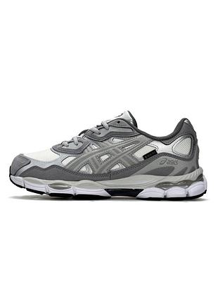 Чоловічі кросівки asics gel nyc gtx metallic grey white