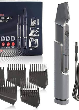 Професійна машинка для стрижки волосся titanium trim для чоловіків з лезами з нержавіючої стал