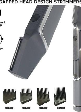 Професійна машинка для стрижки волосся для бороди titanium trim для чоловіків з лезами з нержавіючої стал 3
