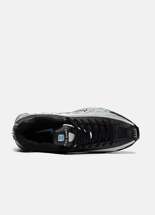 Nike shox r4 silver blue 9