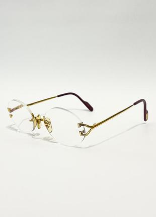 Золоті окуляри cartier 3