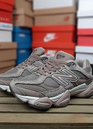Женские качественные и стильные кроссовки new balance 9060 кофейные
