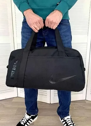 Сумка чемодан nike черная спортивная дорожная найк мужская женская