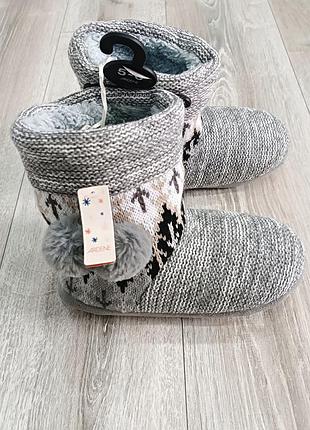 Женские комфортные тапочки сапожки ardene канада размер 35/36