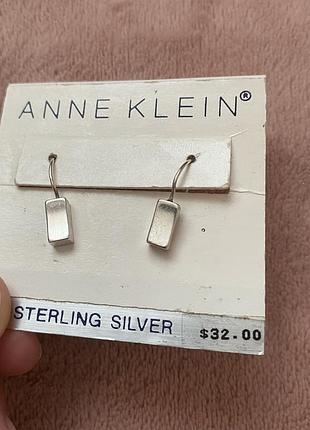🇺🇸срібні вінтажні сережки anne klein/ рідкість