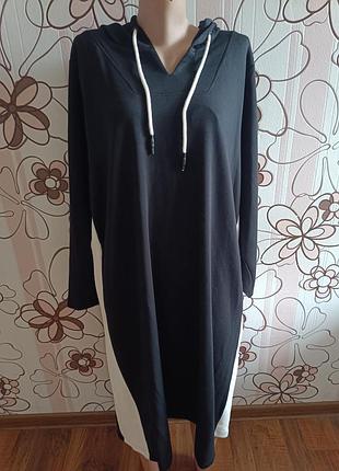 Новое черное платье большого размера с этикеткой. 4xl-5xl