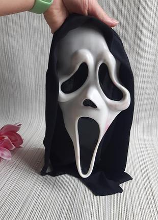 🎃 маска «крик» (ghostface) с капюшоном на хелловин
