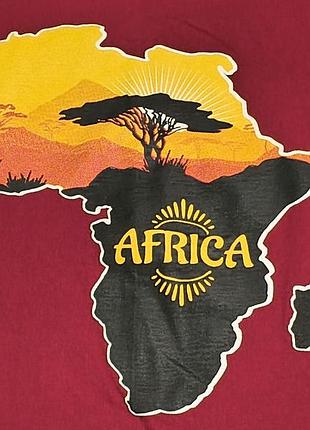 Marco star cotton - africa - футболка с картой африки - s-m, унисекс