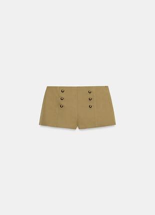 Шорти жіночі хакі zara new