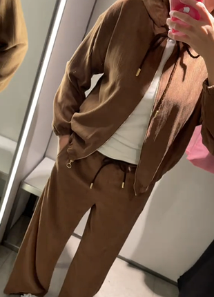Костюм розпаровка кофта+штани zara