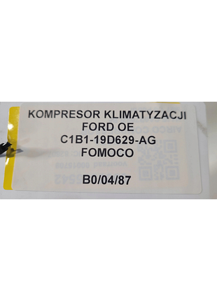 Компресор кондиціонера ford c1b1-19d629-ag 7