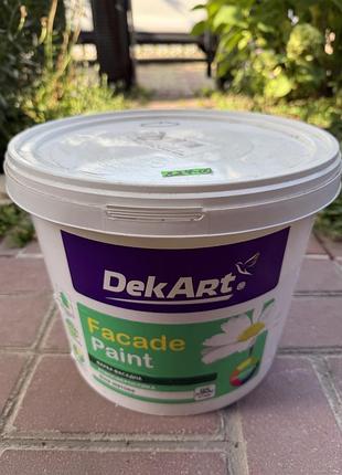 Фарба матова акрилова фасадна біла dekart paint