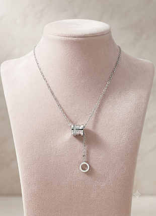 Брендовая стильная подвеска в стиле bvlgari медицинская сталь