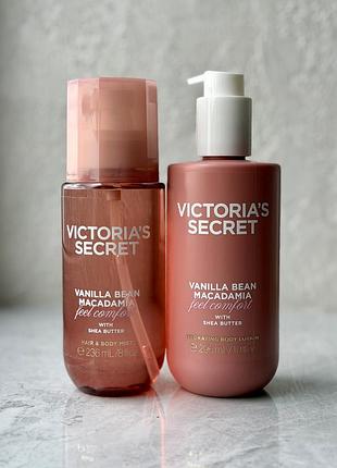 Набір спрей / міст та лосьйон vanilla bean macadamia victoria’s secret
