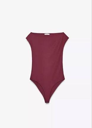Еластичне боді zara кольору бургунді 2