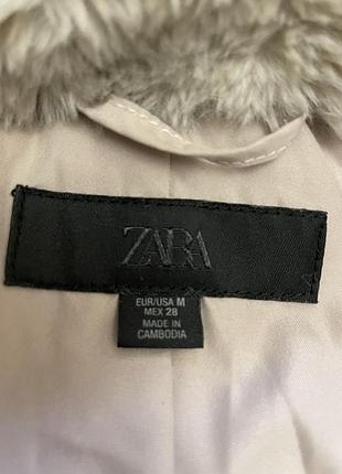 Шуба zara з капюшоном 6