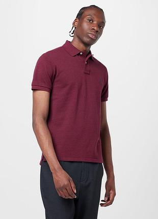 Нова преміальна бордова футболка поло ральф лорен polo ralph lauren classic fit, l, оригінал