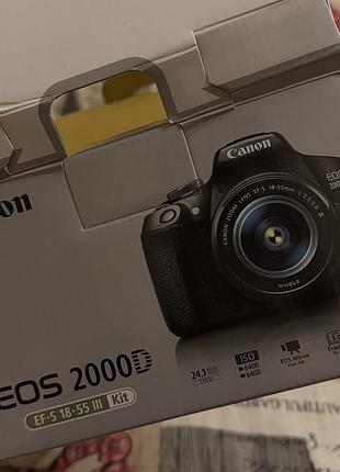 Фотоапарат canon eos 2000d 3
