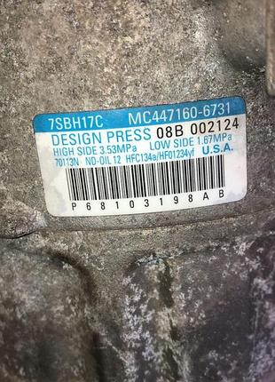Компрессор кондиционера jeep oe 68103198ab 2