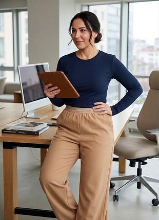 Женские брюки палаццо comfort luxe на резинке