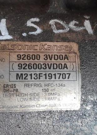 Компрессор кондиционера renault 1.5 dci 926003vd0a 2