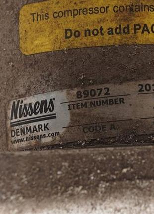 Компрессор кондиционера nissens 89072 4