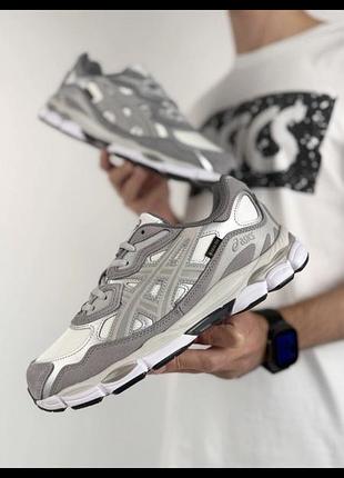 Чоловічі кросівки asics gel-nyc gtx metallic grey white