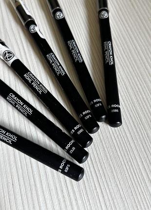 Олівець для очей yves rocher crayon khol pencil, відтінок 01 noir (чорний)
