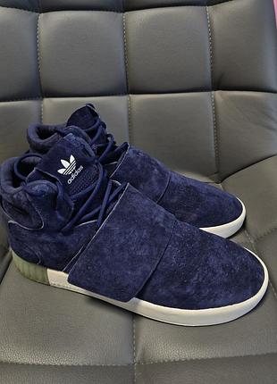 Adidas tubular invader strap dark blue