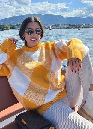 Светр zara в клітинку