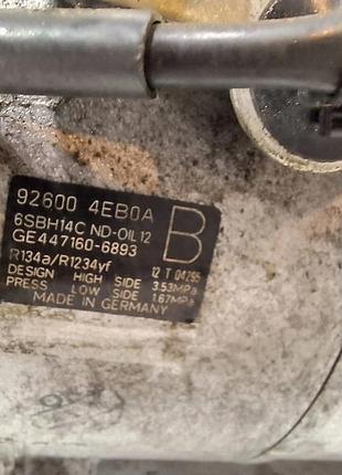 Компрессор кондиционера 926004eb0a renault talisman 1.6 dci 6