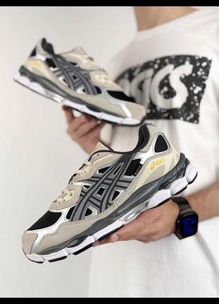 Чоловічі кросівки asics gel-nyc gtx beige black metallic