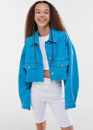 Джинсова куртка від bershka