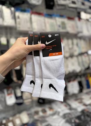 Шкарпетки носки найк nike білі сірі чорні підліткові підліток туреччина середня посадка спортивні
