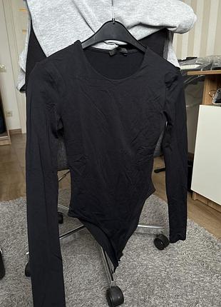 Чорне жіноче боді zara