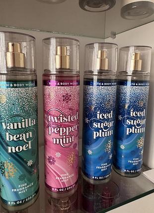 Парфумовані спреї та крем для тіла bath and body works