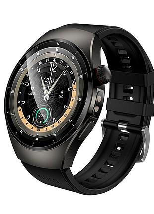 Смарт-годинник hoco y40 1,53" tft 360×360 bluetooth 5.3 з підтримкою дзвінків ip68 315 маг black (17644)