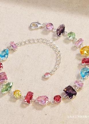 Браслет "дофаміновий" у стилі swarovski