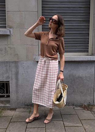 Юбка на шнуровке zara