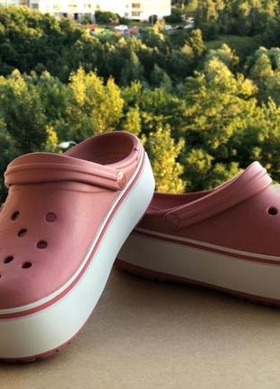 Скидка! crocs platform, крокси сабо на платформе1 фото