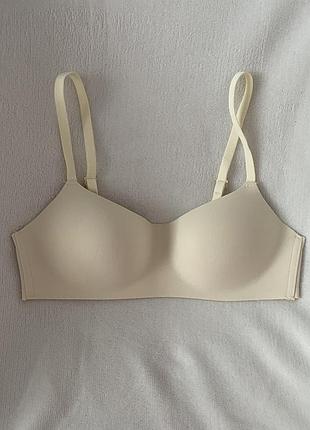 Білий безшовний бюстгальтер-топ, s, diva lingerie