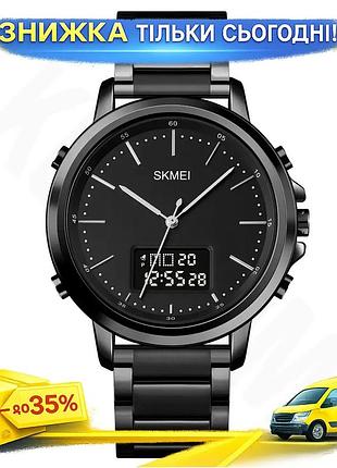 Ku мужские наручные часы universal fit skmei с металлическим браслетом спортивные кварцевые часы с под uni2l_k
